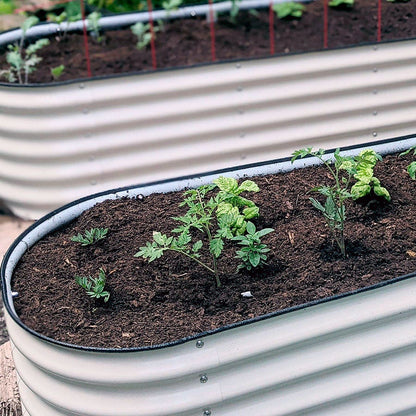 Vego Garden® 17-Inch 6 In 1 Modular Metal Raised Bed (White)